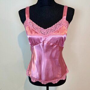 Nicole Miller NWT Pink lace  camisole Size M